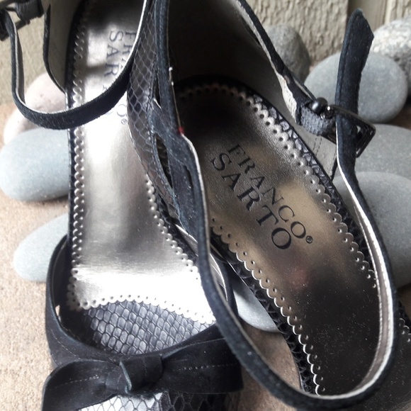 peep toe Franco Sarto heels size 8 - Picture 4 of 7